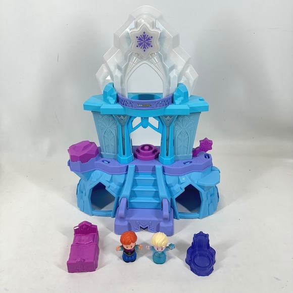 Fisher-Price Other - Fisher-Price Little People Disney Frozen Elsa Ice Palace Playset Anna & Elsa